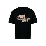 Camiseta Balenciaga Hand Drawn Bear Black
