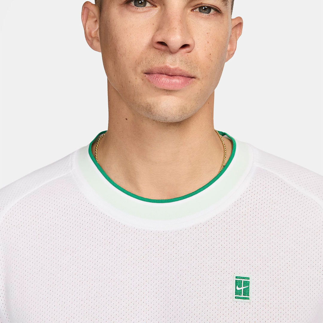 Camiseta NikeCourt Heritage en blanco