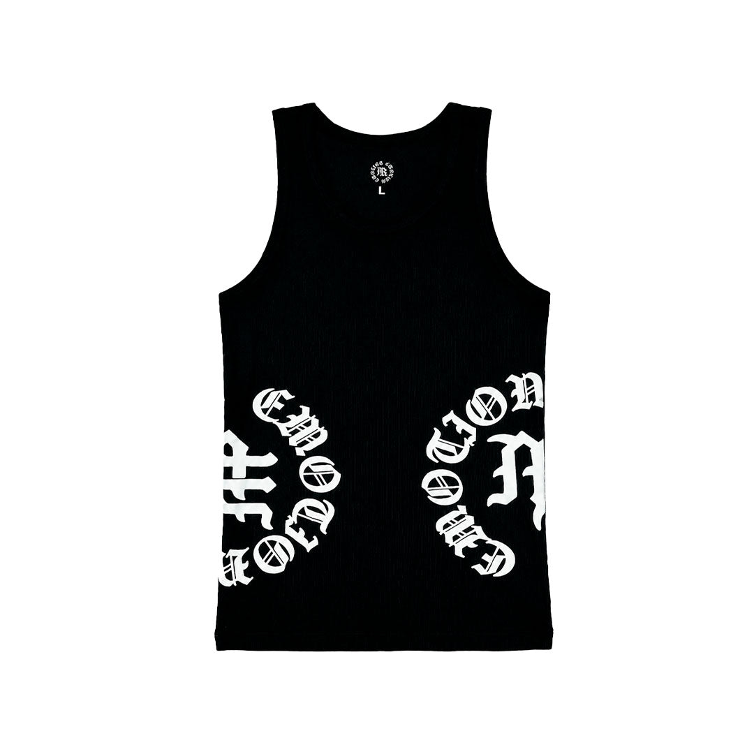 Tank Top Mixed Emotion Script Black