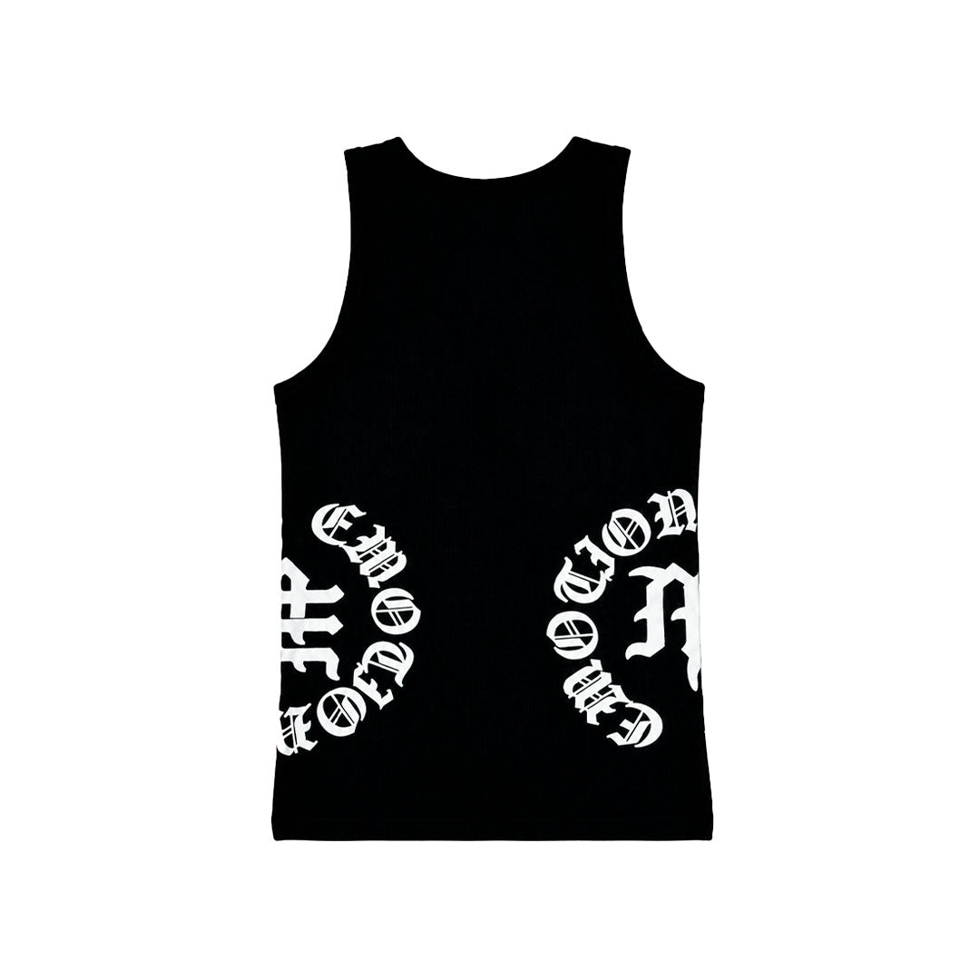 Tank Top Mixed Emotion Script Black