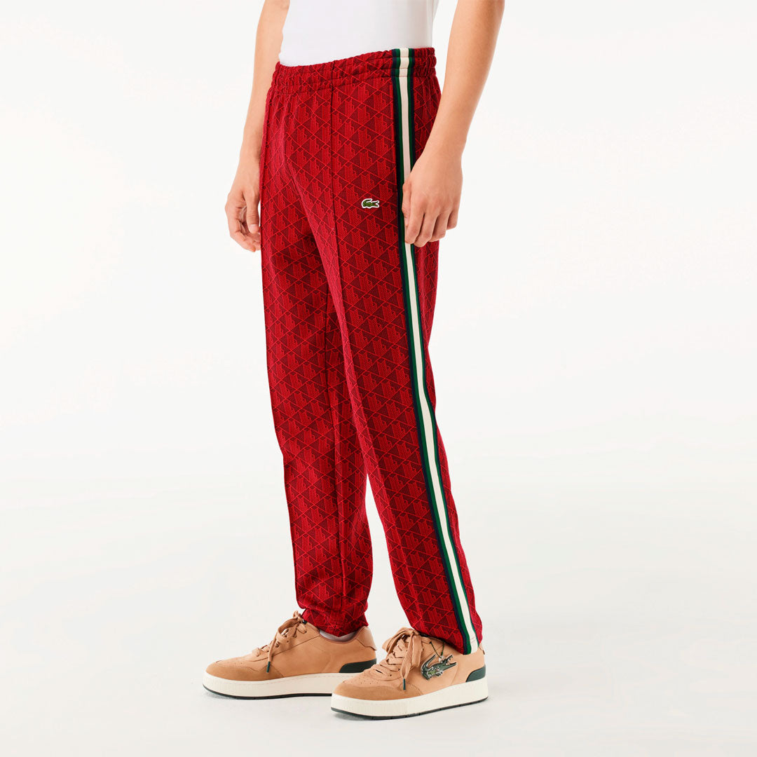 Pantalón Lacoste Paris Monogram en rojo