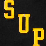 Buzo Supreme Appliqué Half Zip Black