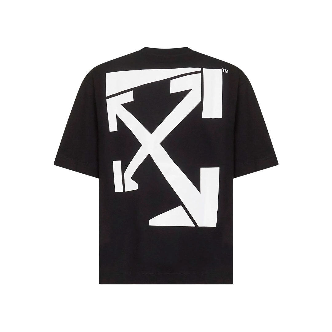 Camiseta Off-White Corner oversize en negro