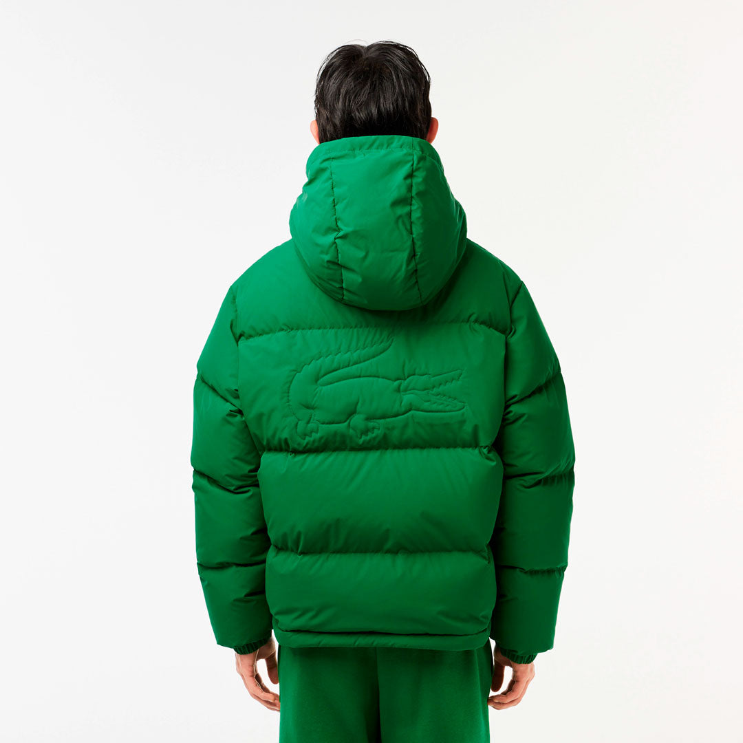 Campera Puffer Lacoste Basic en verde