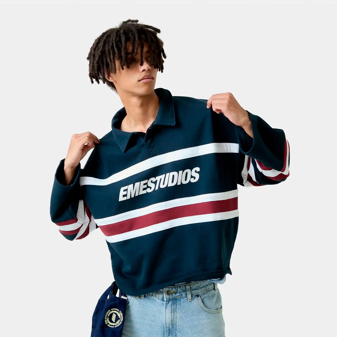 Buzo Eme Studios Bachatas Navy Polo