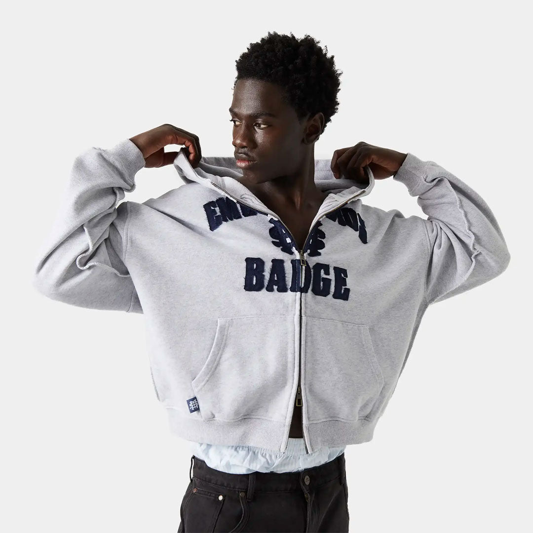 Campera Eme Studios Badge Heather Grey