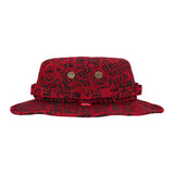 Gorro pescador Supreme Cities Jacquard en rojo