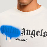 Camiseta Palm Angels Spray Milan Blue