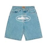 Short Corteiz Alcatraz Denim en azul