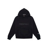 Hoodie Essentials Fear of God FW20 3D Silicon Applique Black