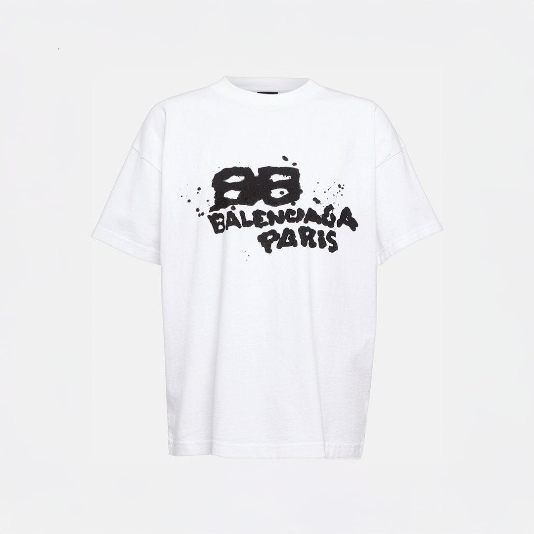 Camiseta Balenciaga Hand Drawn Bear White