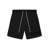 Short Essentials Fear of God Cream Drawstring Jet Black