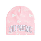 Gorro de lana Supreme x New Era Monogram Pink