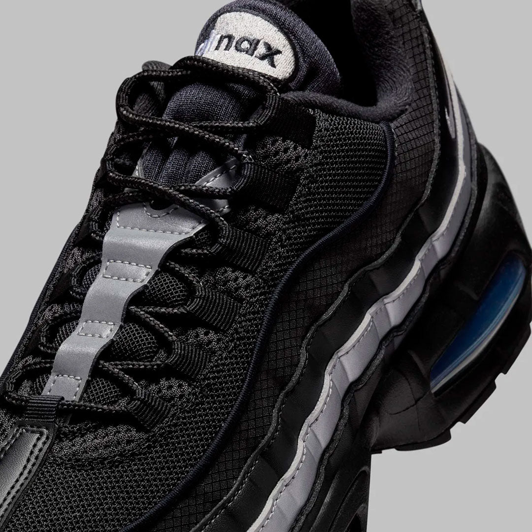 Nike Air Max 95 Black White Metallic Silver