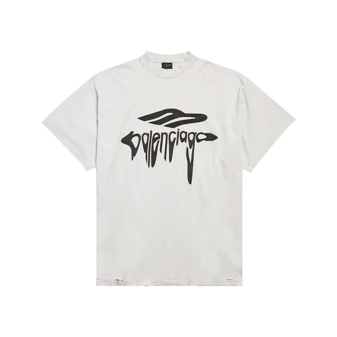 Camiseta Balenciaga 3B Liquefied White