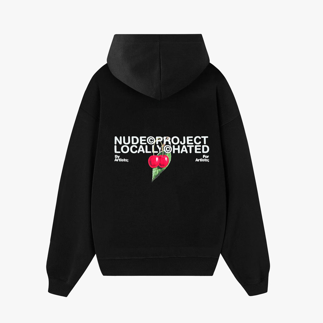 Hoodie Nude Project Locally Hated Cherry Black