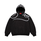 Hoodie Supreme Shoulder Script en negro