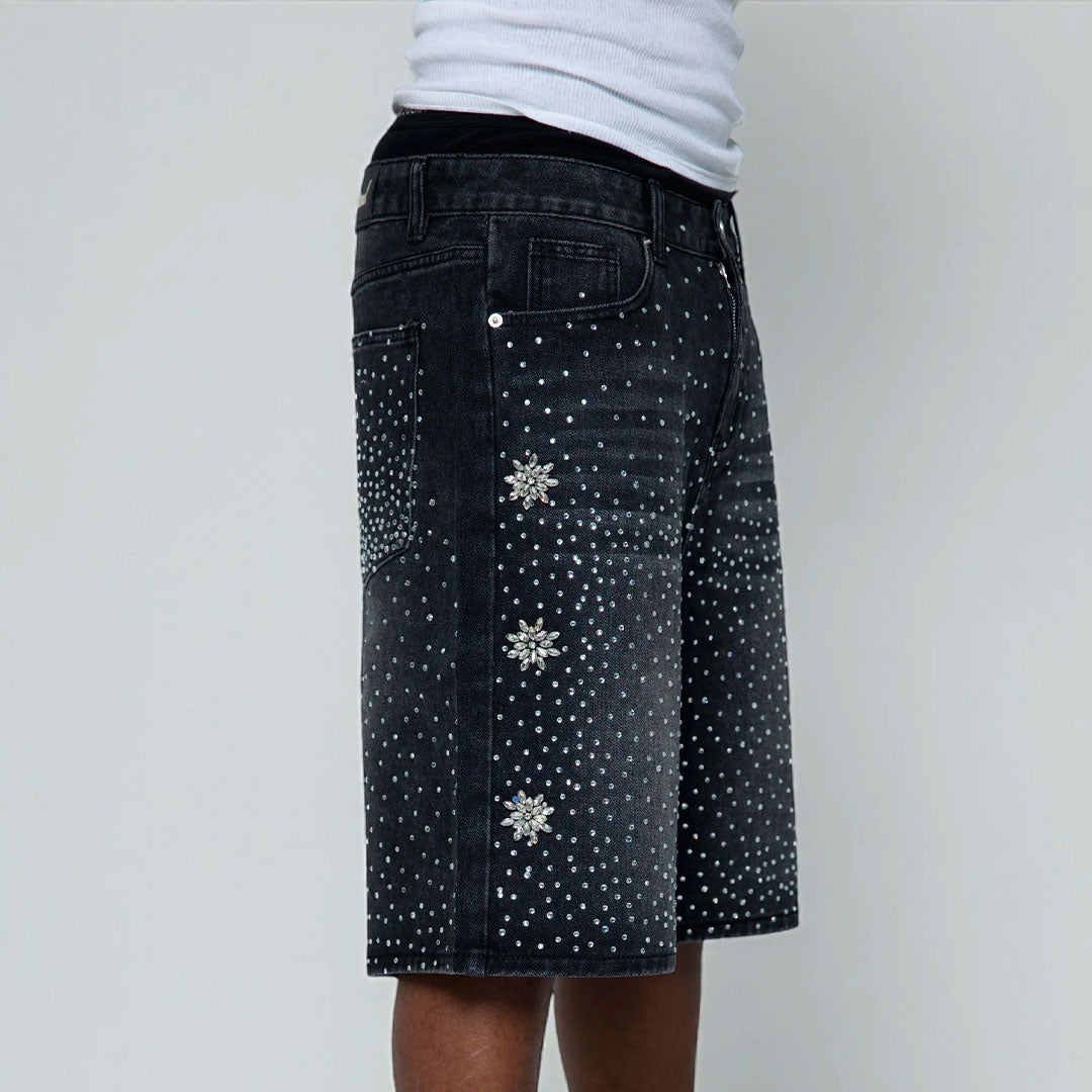 Short Fraternal Denim Astro Washed Black