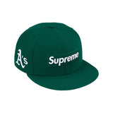 Gorro Supreme x New Era MLB Teams Box Logo en verde