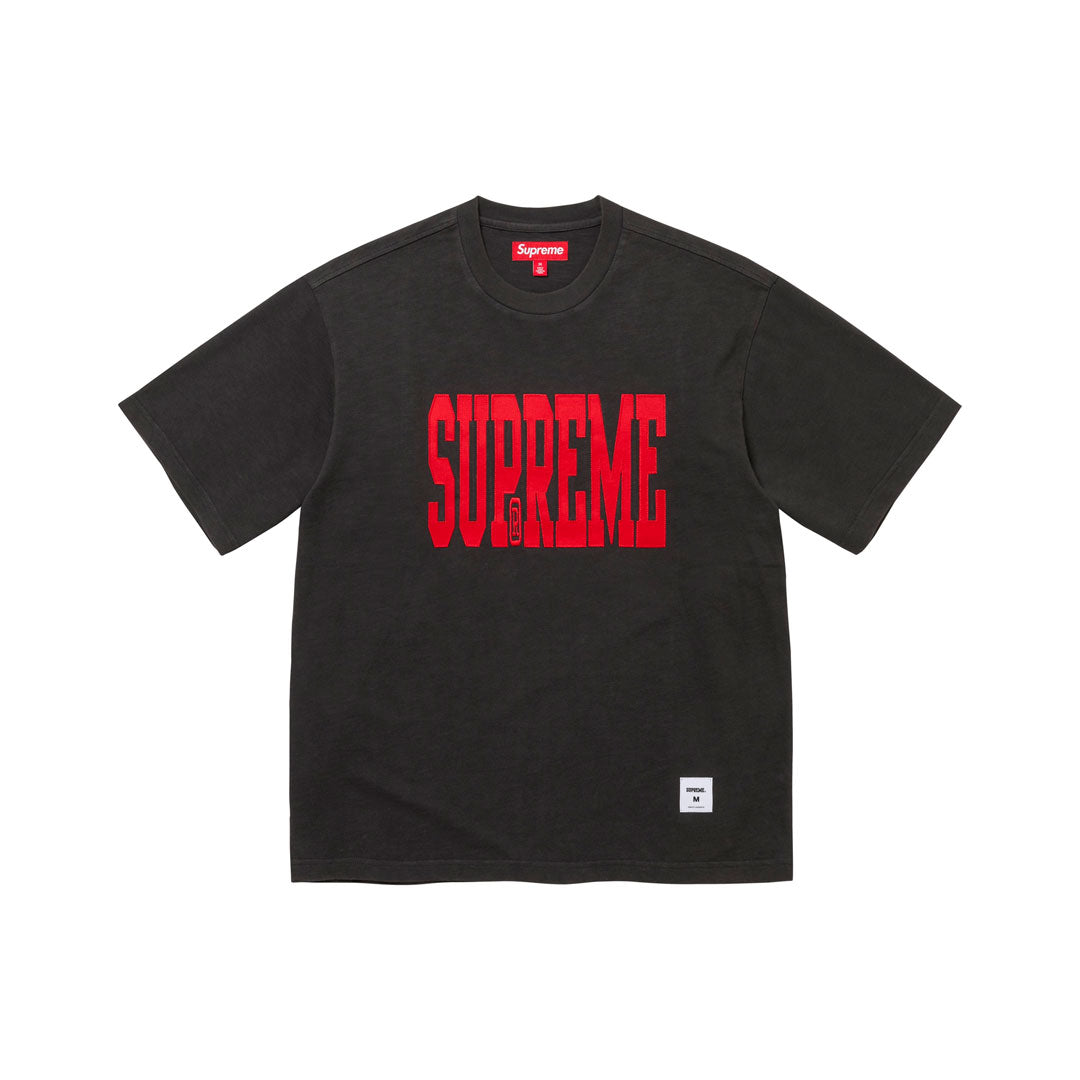 Camiseta Supreme Stretch Appliqué Black