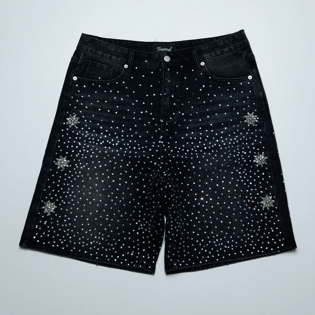 Short Fraternal Denim Astro Washed Black