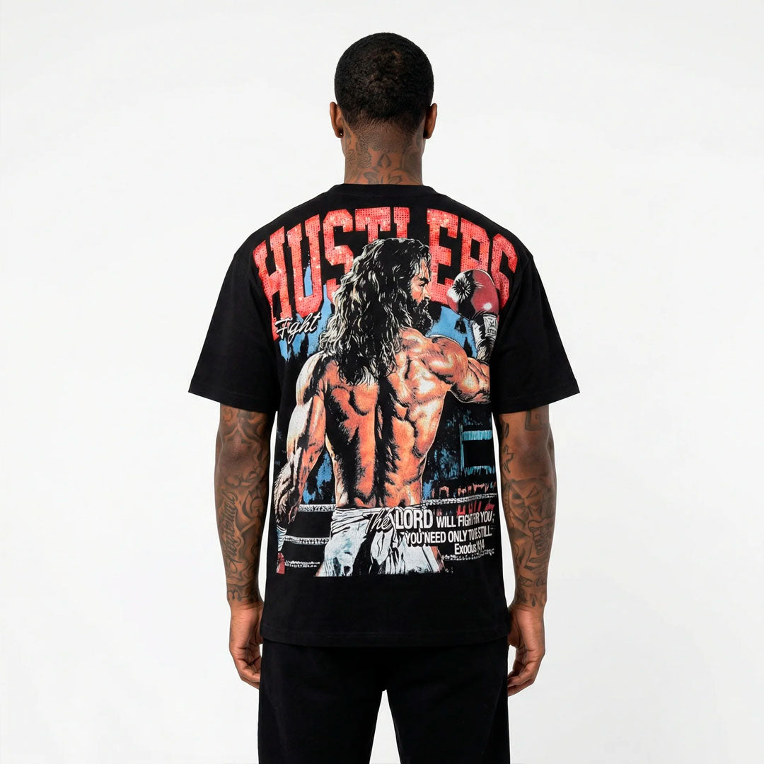 Camiseta Life Hustlers Jesus King