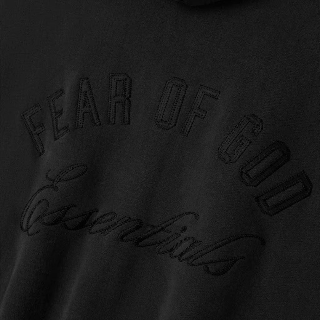 Campera Essentials Fear of God Embossed 90s Vintage Black