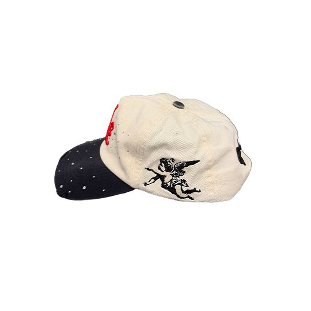 Gorro Mixed Emotion Rhinestone Tan