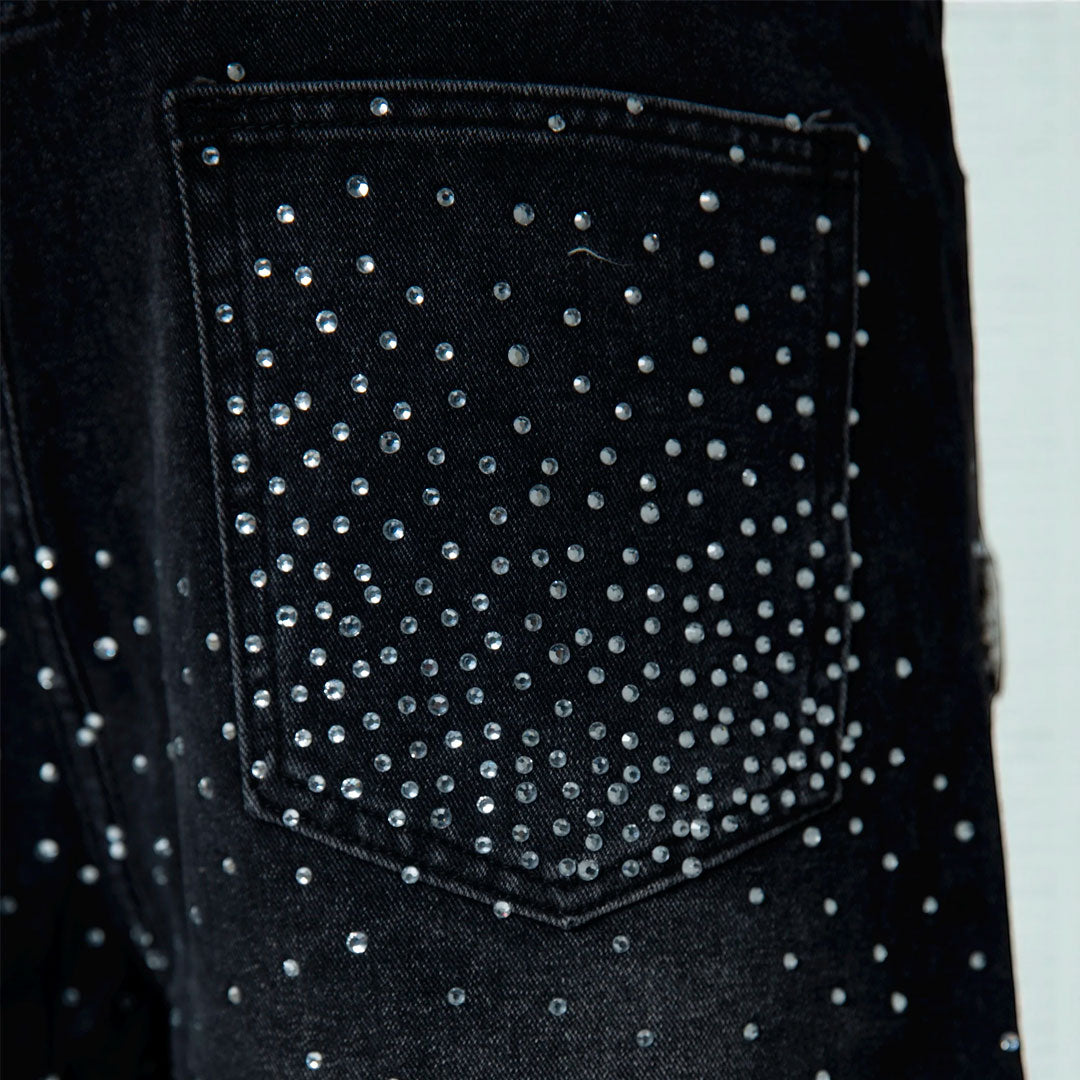 Short Fraternal Denim Astro Washed Black