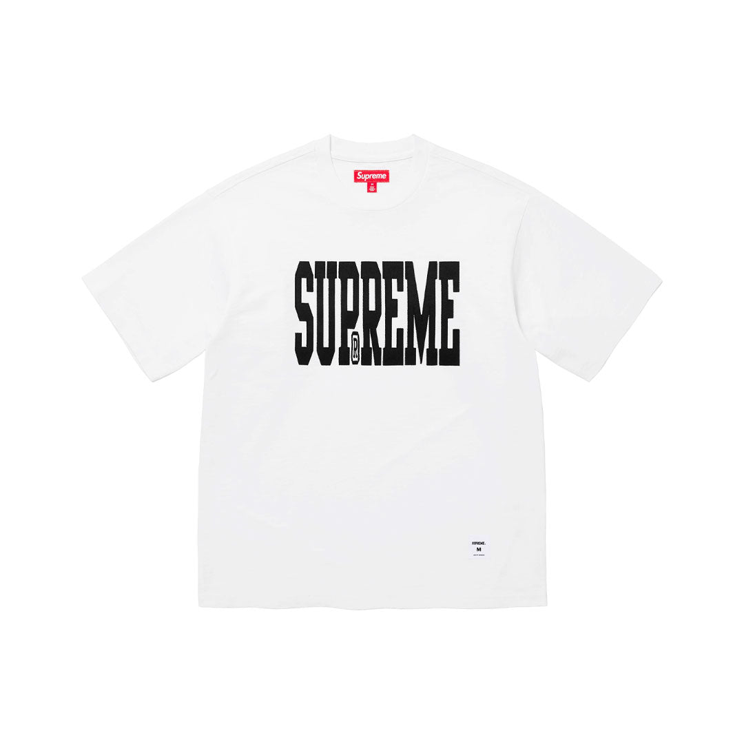 Camiseta Supreme Stretch Appliqué White