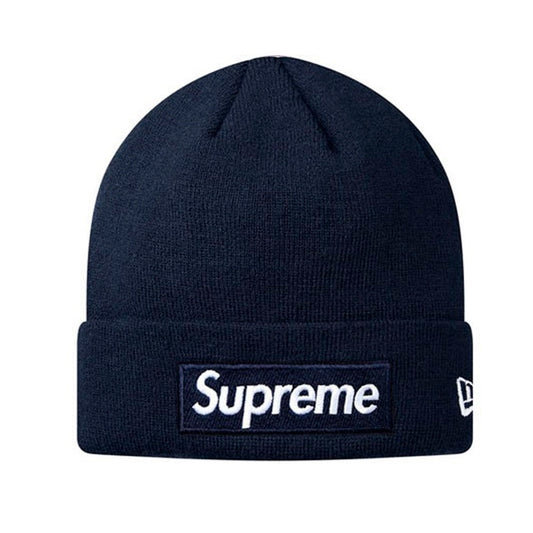 Gorro de lana Supreme Box Logo New Era en azul