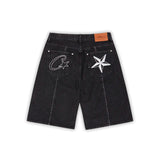 Short Corteiz C-Star Denim en negro