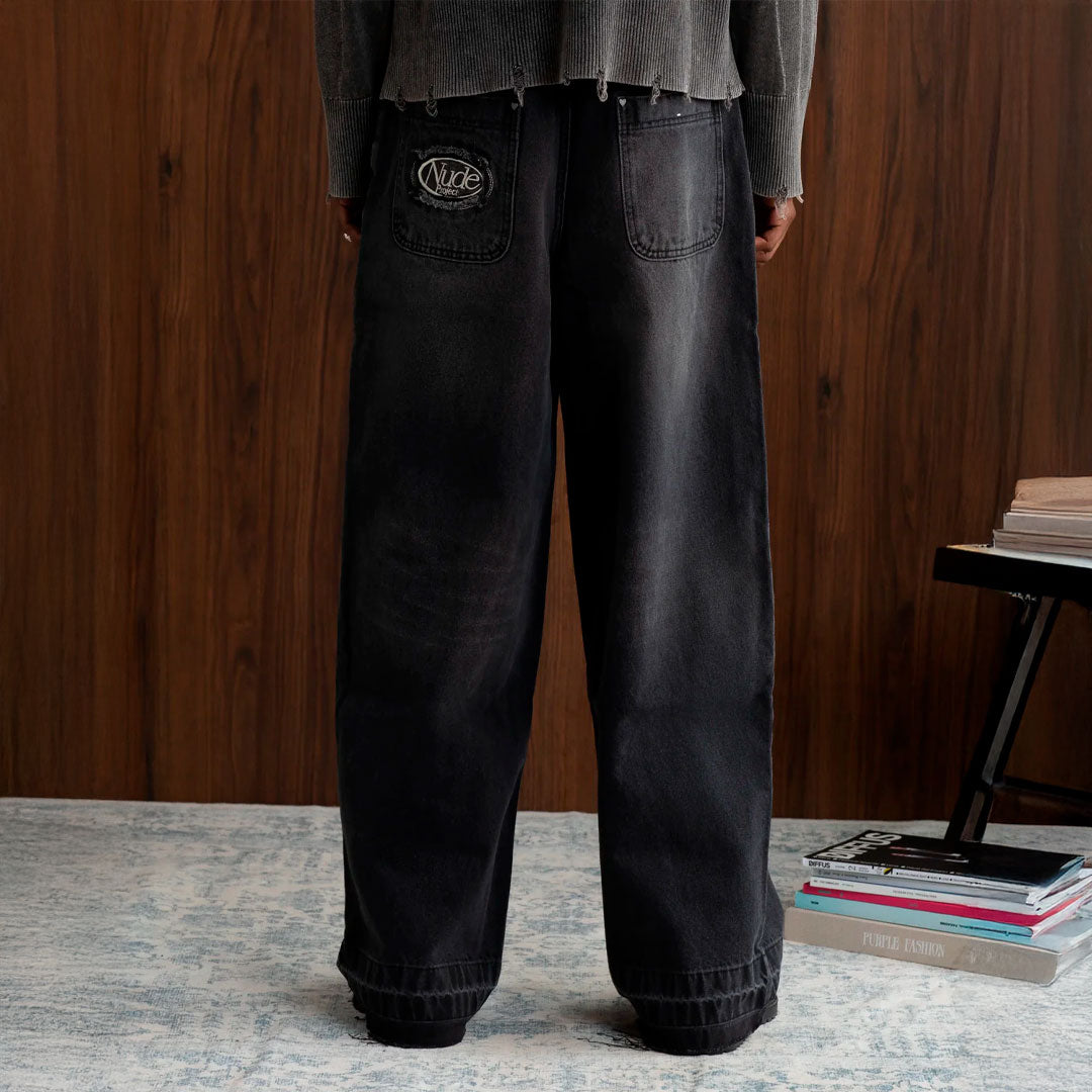 Pantalón Nude Project Old Baggy Denim Black
