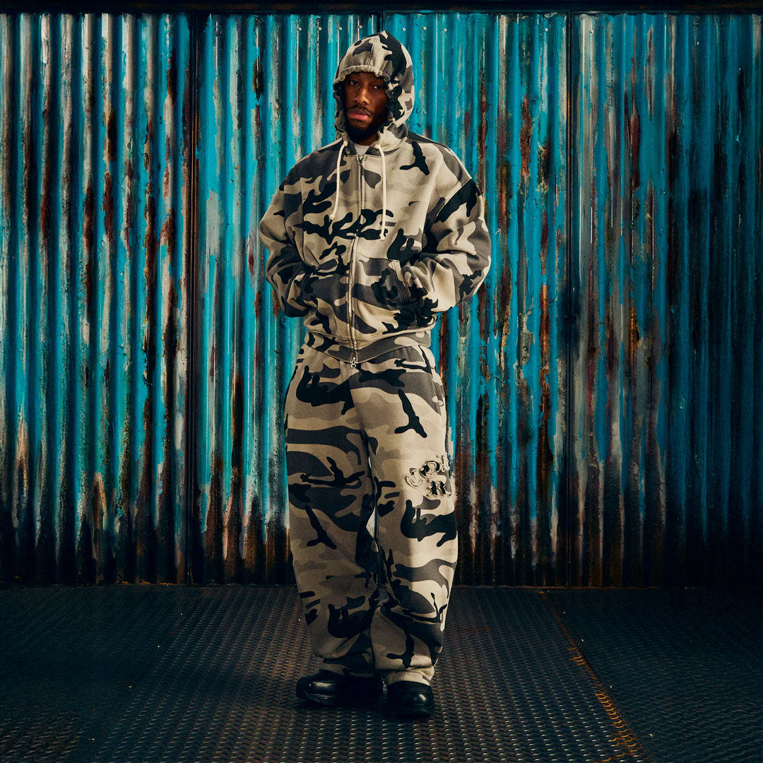 Campera Corteiz Diplomatic Washed Camo