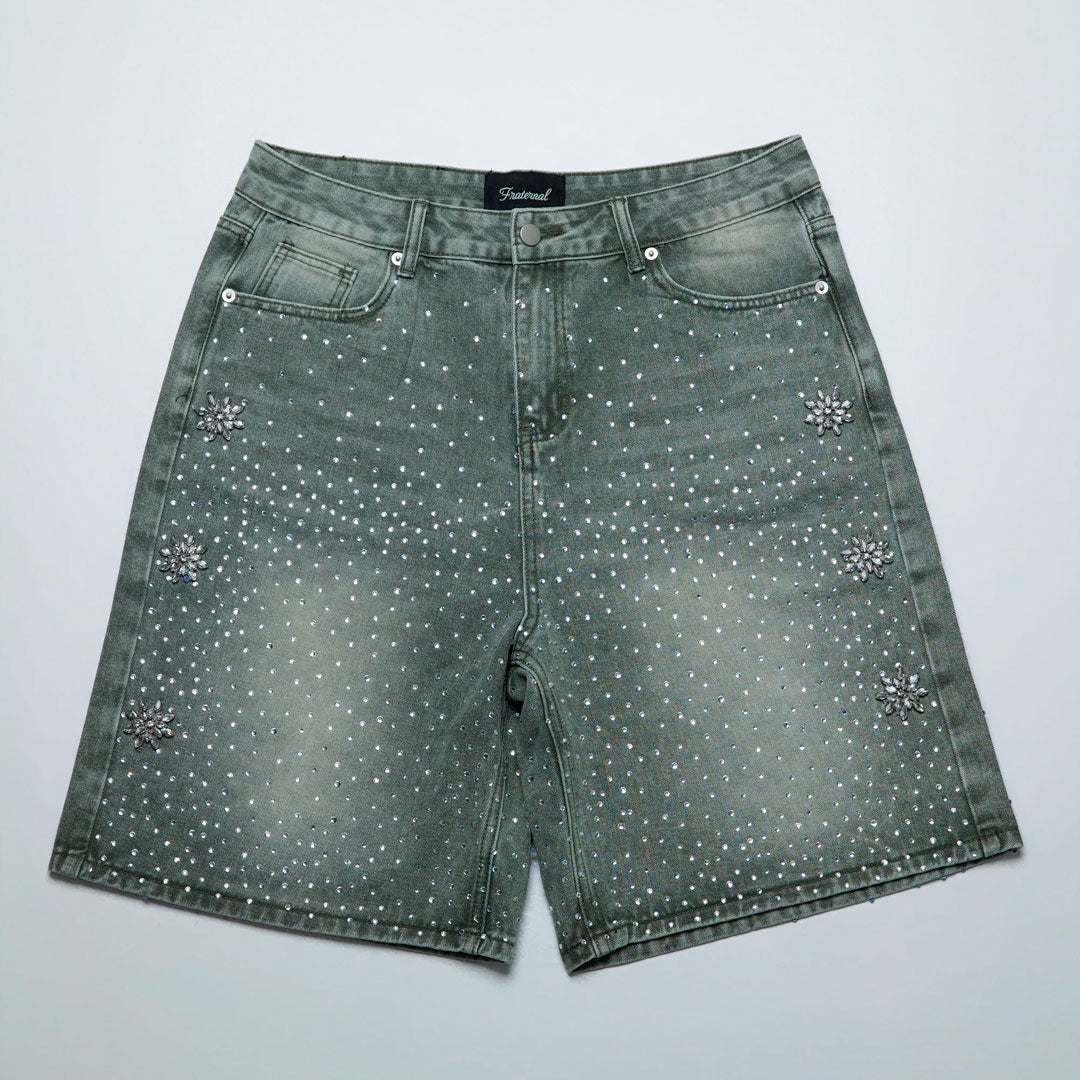 Short Fraternal Denim Astro Washed Olive