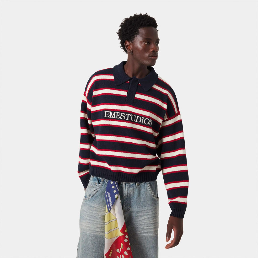 Sweater Eme Studios Sweet Navy Polo