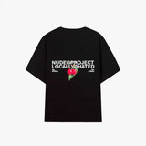 Camiseta Nude Project Locally Cherry en negro