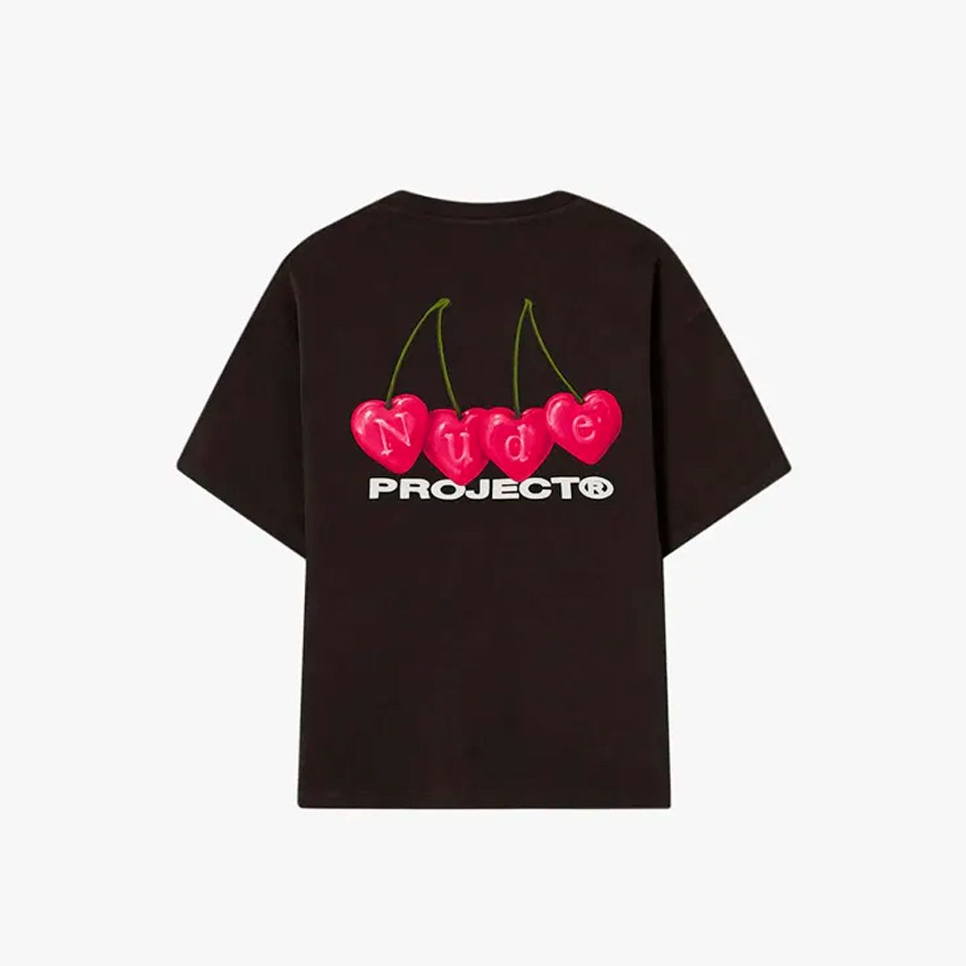 Camiseta Nude Project Cherry en negro