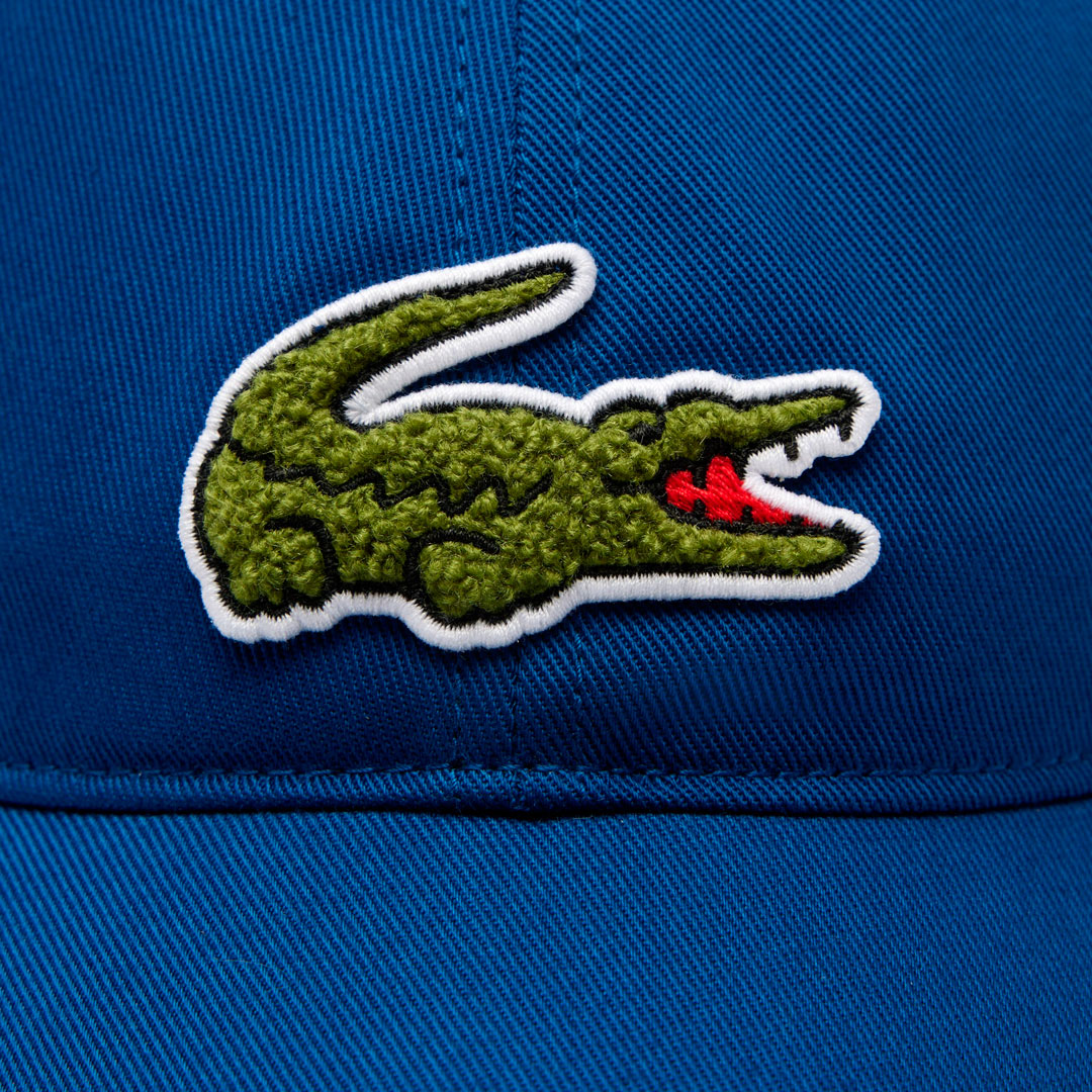 Gorro Lacoste Big Logo en azul