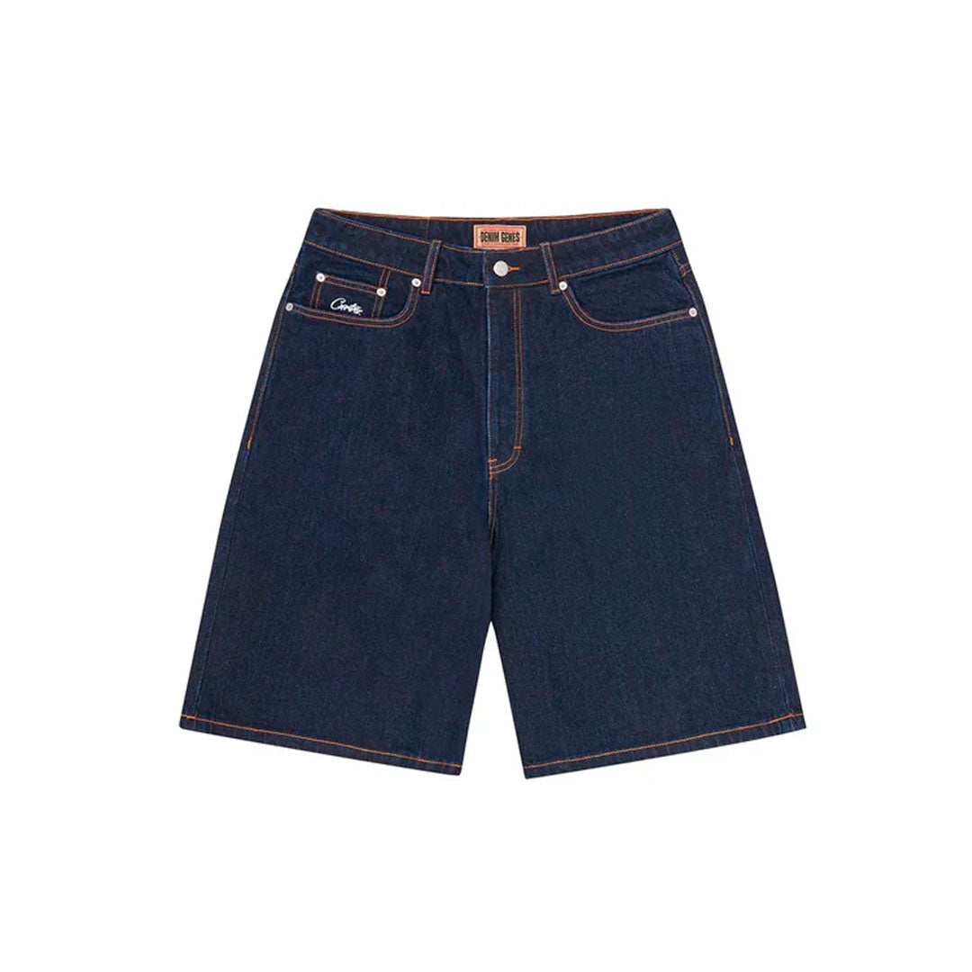 Short Corteiz Dual Stripe Denim en azul