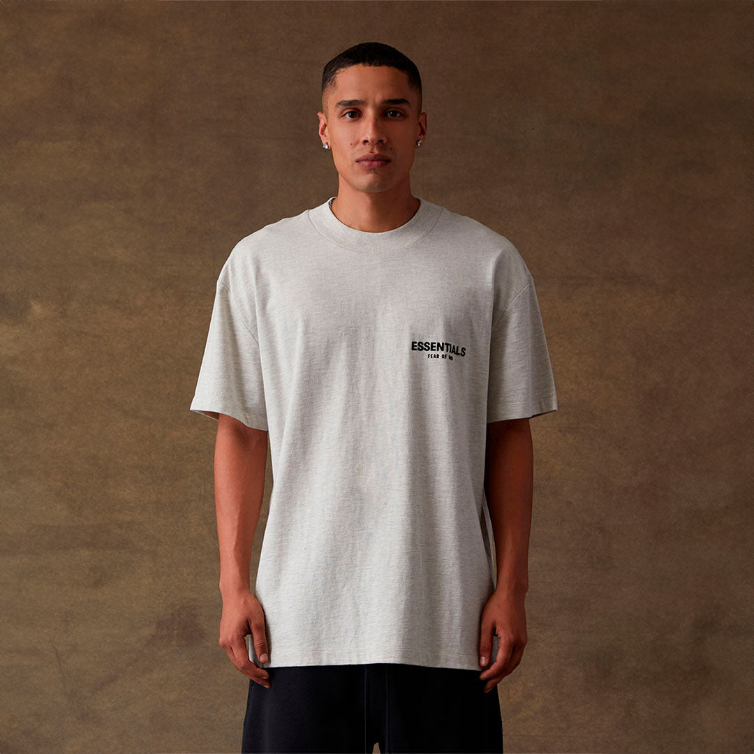 Camiseta Essentials Fear of God 'Light Oatmeal' FW22