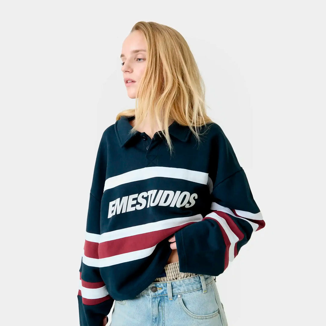 Buzo Eme Studios Bachatas Navy Polo