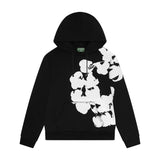 Hoodie Denim Tears big logo en negro