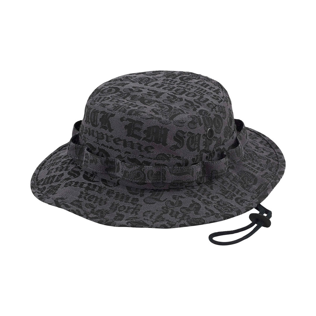 Gorro pescador Supreme Cities Jacquard en negro
