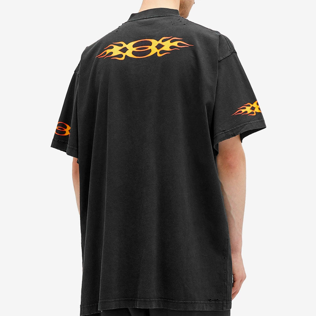 Camiseta Balenciaga Flaming Logo