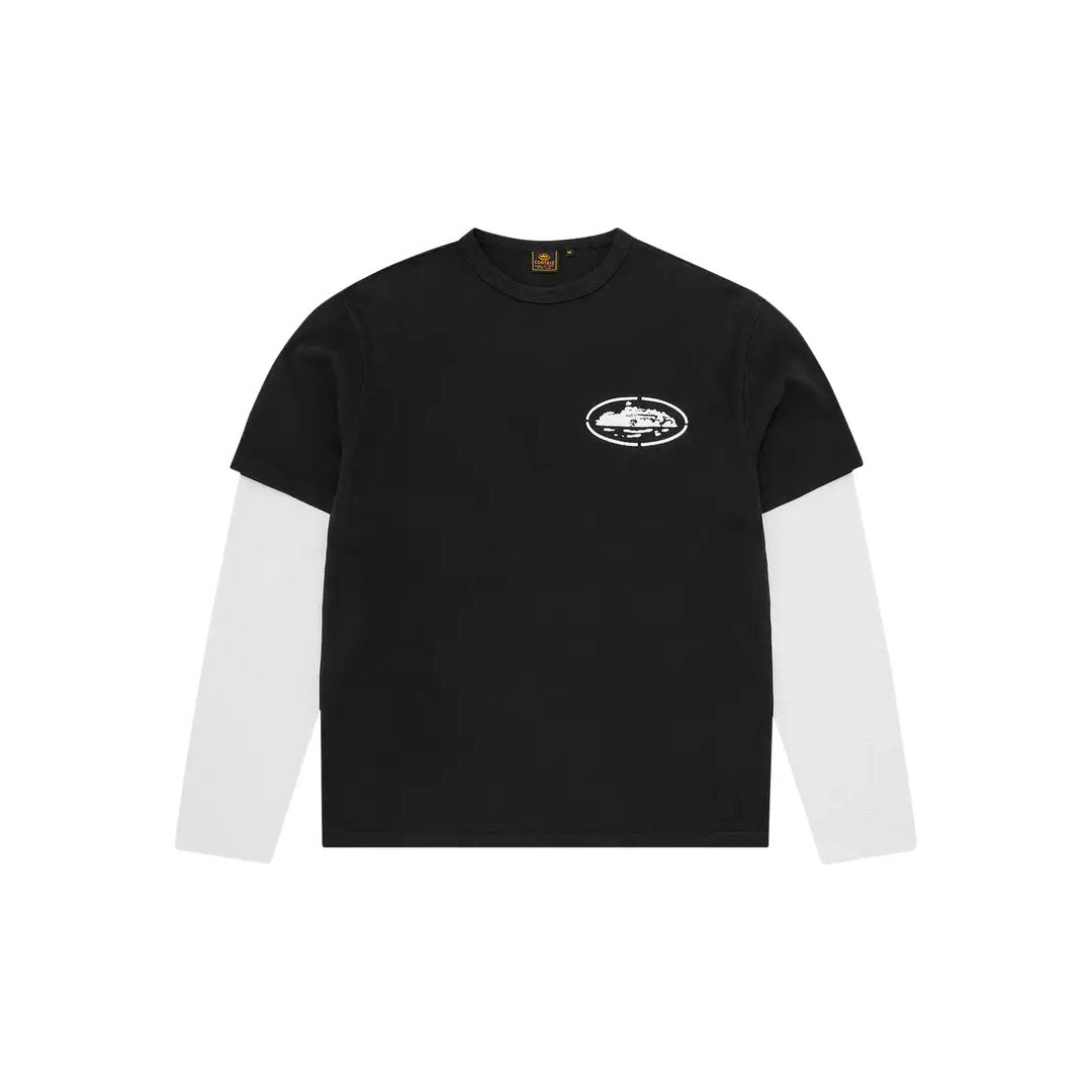 Camiseta Corteiz manga larga Island Hybrid Black
