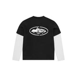 Camiseta Corteiz manga larga Island Hybrid Black
