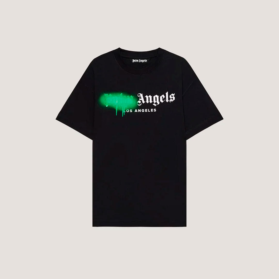Camiseta Palm Angels Spray LA Green