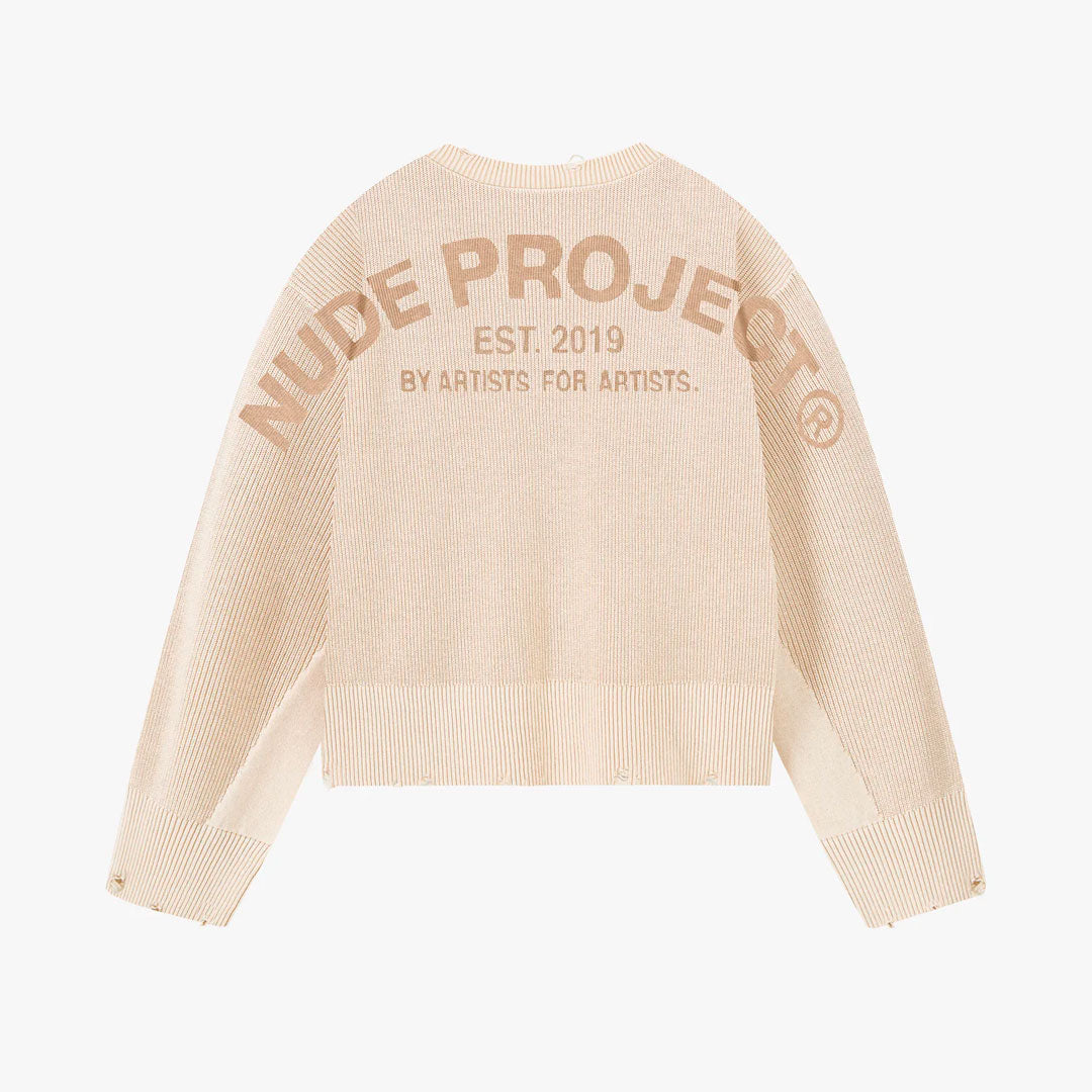 Sweater Nude Project Perfect Crop Beige