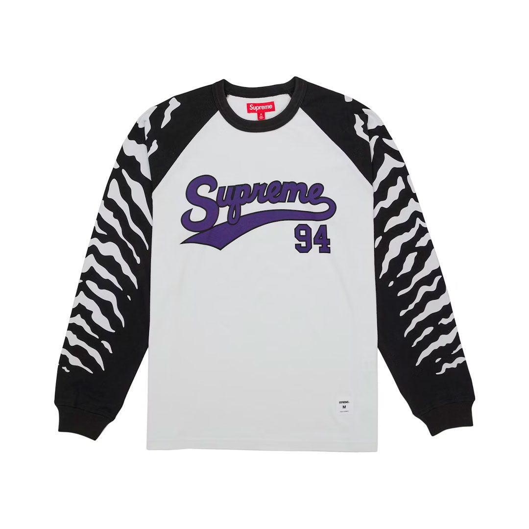 Camiseta manga larga Supreme Tiger Raglan White